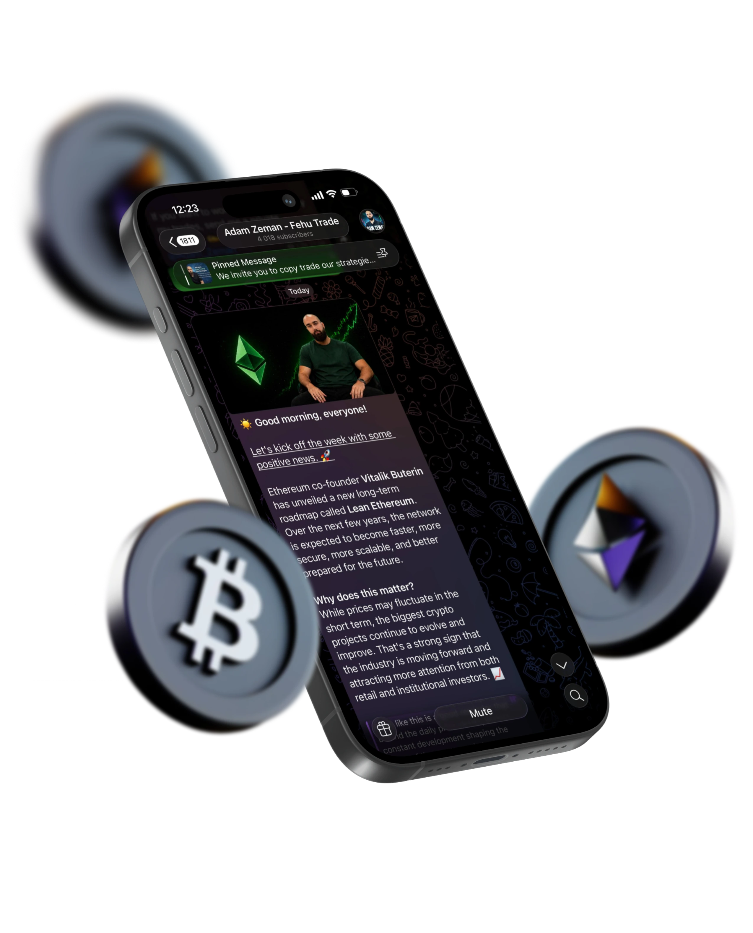 Trading phone screen